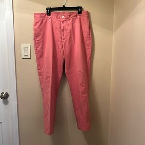 Men's Vineyard Vines pink cotton club pant 36x32